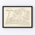 Vintage Map of Hermosa Beach, California 1922