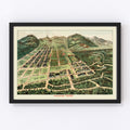 Vintage Map of Haight-Ashbury District, California 1893