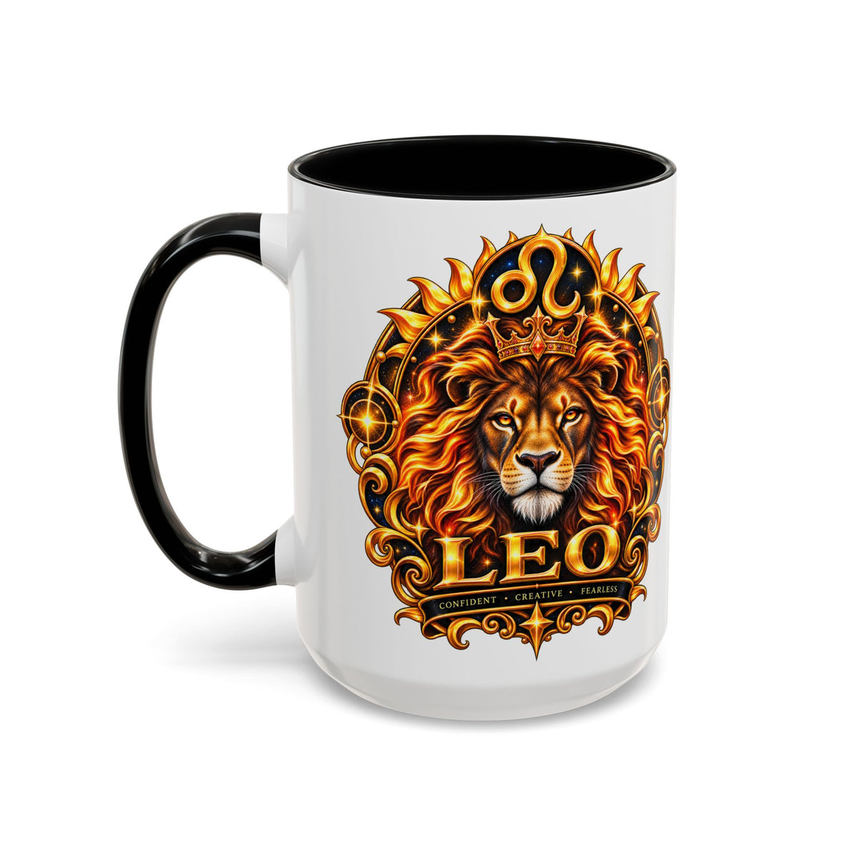 Leo Zodiac Lion Coffee Mug — Astrological Birthday Gift (11/15oz)