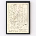 Vintage Map of Pasadena, California 1902
