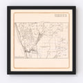 Vintage Map of Rancho Santa Fe, California 1912