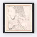 Vintage Map of Chula Vista, California 1912