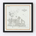 Vintage Map of Oceanside, California 1912