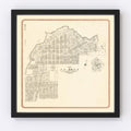 Vintage Map of La Jolla, California 1912