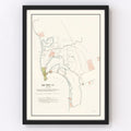 Vintage Map of San Diego, California 1891