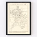 Vintage Map of Belle Fourche, South Dakota 1949