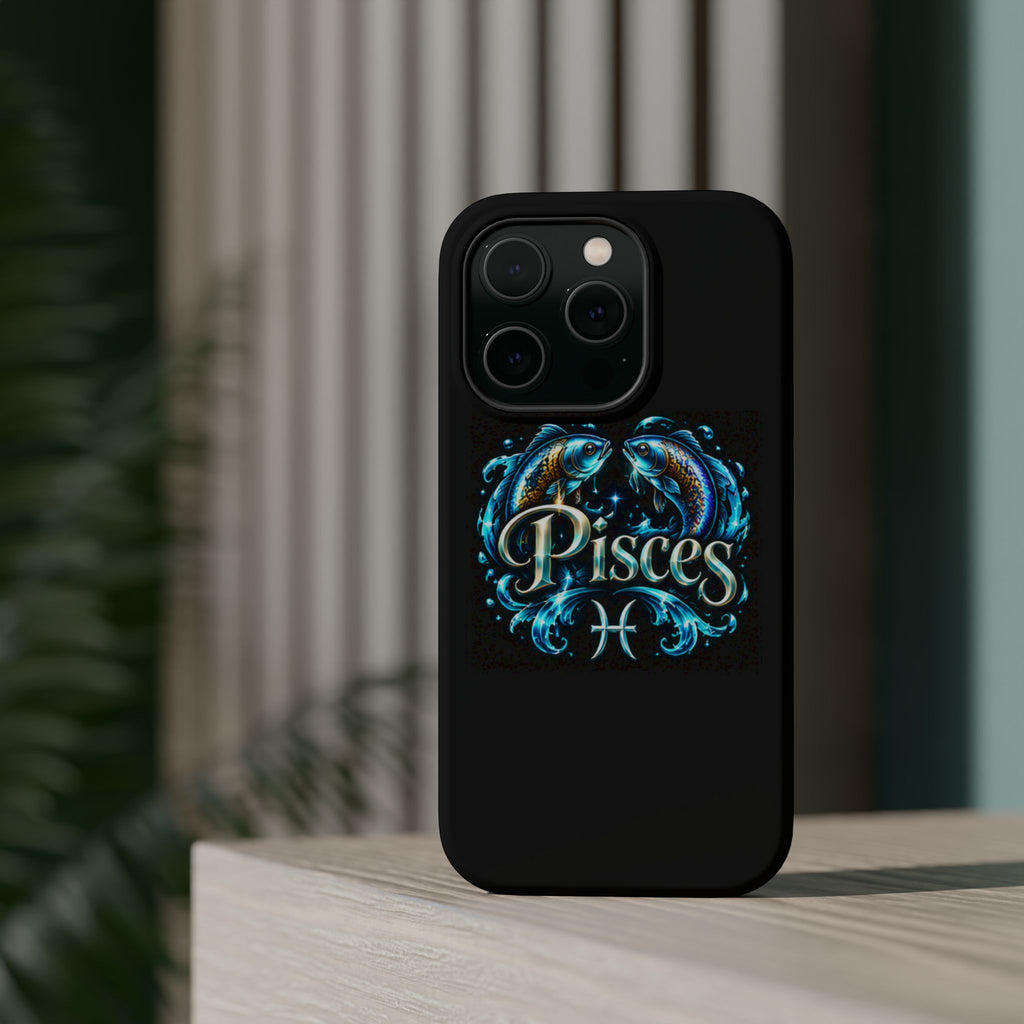 Pisces Magnetic Impact-Resistant Phone Case — Zodiac Fish Astrology Design