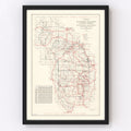Vintage Black Hills & Harney National Forest Map 1934