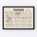 Vintage Map of Edmunds County, South Dakota 1918