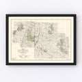 Vintage Custer National Forest Map 1938
