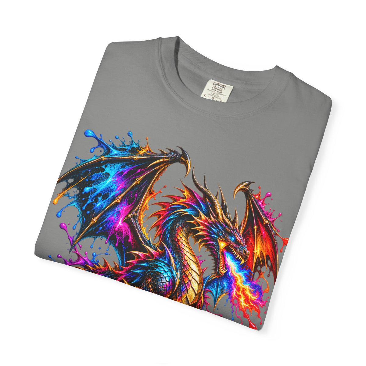 Vibrant Watercolor Dragon T-Shirt