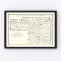 Vintage Map of Grant County, South Dakota 1900