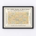 Vintage Map of Brookings County, South Dakota 1917