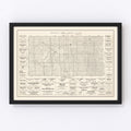 Vintage Map of Todd County, South Dakota 1925