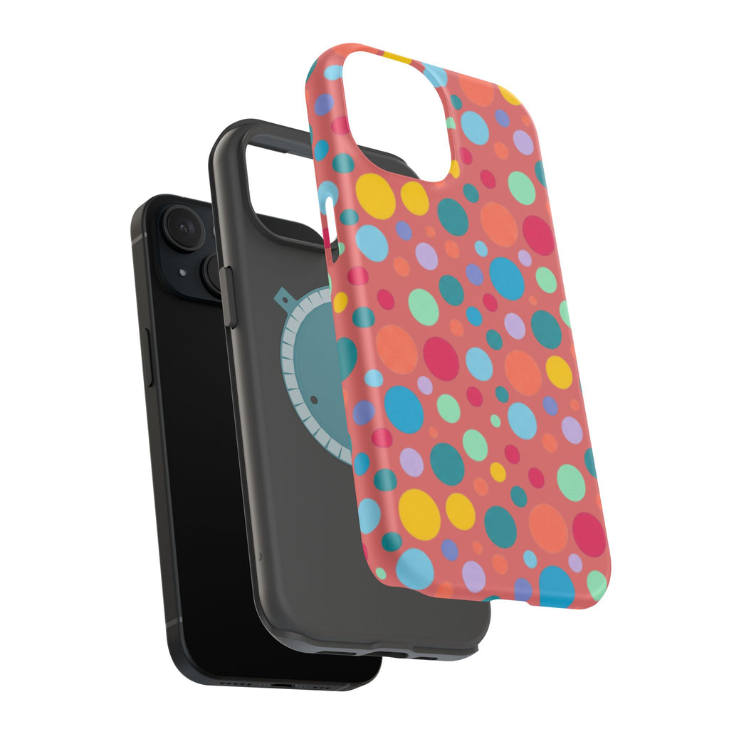 Colorful Polka Dot Magnetic Phone Case — Impact-Resistant, Vibrant Retro Dots
