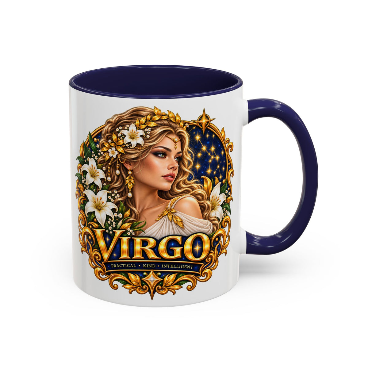 Virgo Zodiac Coffee Mug — Astrology Gift Mug (11/15oz)