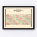 Vintage Map of McPherson County, South Dakota 1911