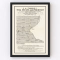 Vintage Map of Roberts County, South Dakota 1907
