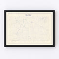 Vintage Map of Todd County, South Dakota 1900
