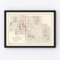 Vintage Sioux National Forest Map 1919