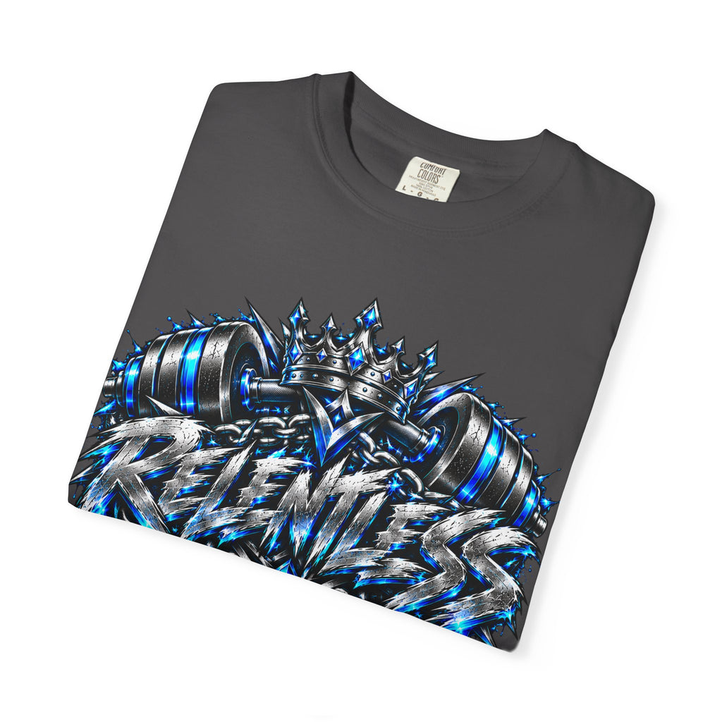 T-Shirt — Metallic Crown Graffiti Heart Graphic Tee