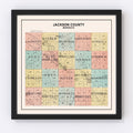 Vintage Map of Jackson County, Minnesota 1907