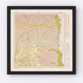 Vintage Map of Houston County, Minnesota 1929