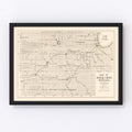Vintage Map of Roseau County, Minnesota 1911