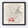 Vintage Map of Carlton County, Minnesota 1919