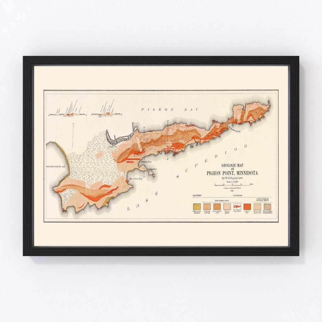 Vintage Pigeon Point, MN Map 1910