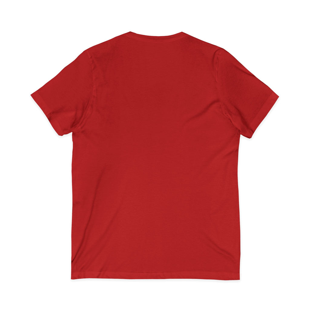 V-Neck Tee — Colorful Brushstroke Quote "To Avoid Criticism Say Nothing, Do Nothing, Be Nothing"