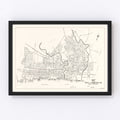 Vintage Map of Chester, Pennsylvania 1929