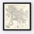 Vintage Map of Stevens Point, Wisconsin 1919