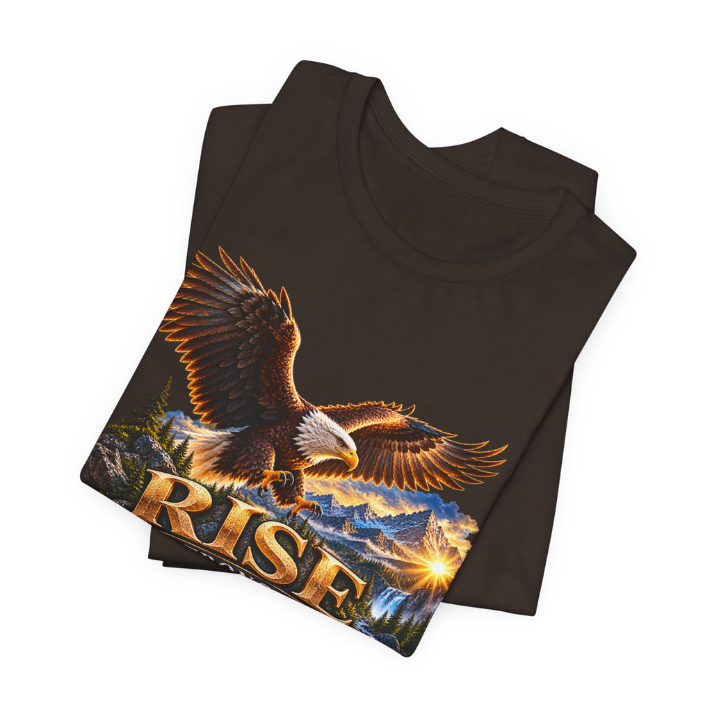 Rise Stronger Every Day Eagle T-Shirt — Inspirational Outdoors Graphic Tee
