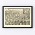 Vintage Map of Deadwood, South Dakota 1884