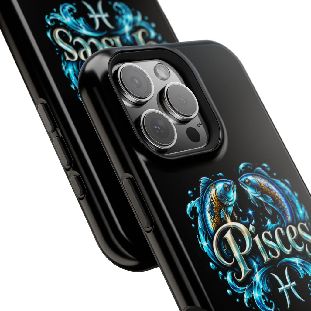 Pisces Magnetic Impact-Resistant Phone Case — Zodiac Fish Astrology Design