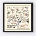 Vintage Map of Oklahoma 1940