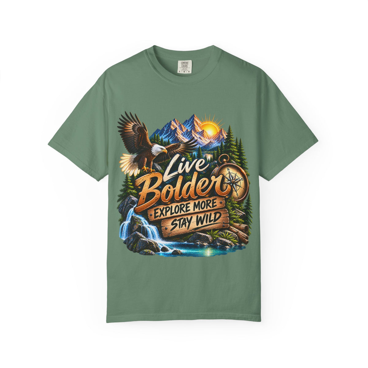 Adventure T-Shirt — "Live Bolder: Explore More, Stay Wild" Graphic Tee
