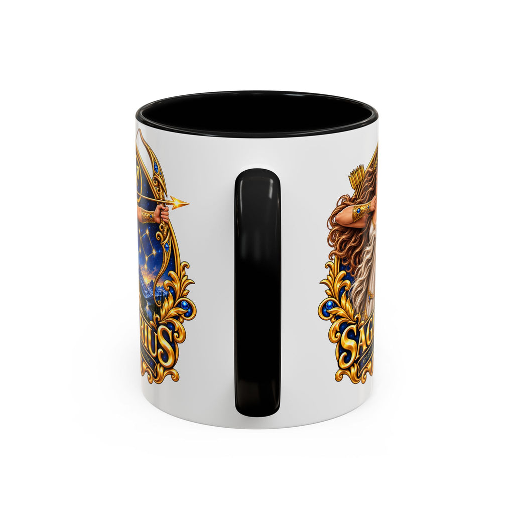 Sagittarius Accent Coffee Mug — Zodiac Archer Design (11/15oz)