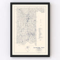 Vintage Map of Pottawatomie County, Oklahoma 1936