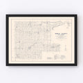 Vintage Map of Noble County, Oklahoma 1936