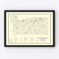 Vintage Map of Muskogee County, Oklahoma 1936