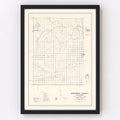 Vintage Map of Cimarron County, Oklahoma 1936
