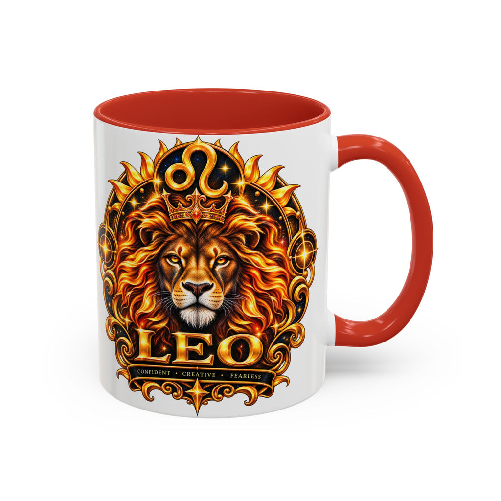 Leo Zodiac Lion Coffee Mug — Astrological Birthday Gift (11/15oz)