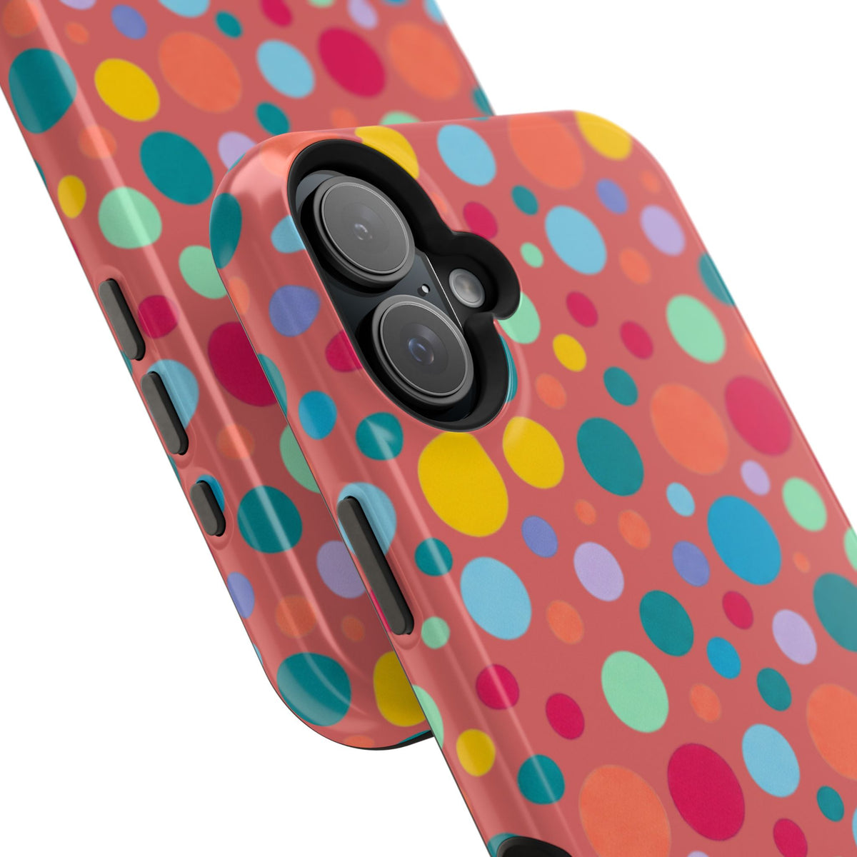 Colorful Polka Dot Magnetic Phone Case — Impact-Resistant, Vibrant Retro Dots