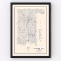 Vintage Map of Pottawatomie County, Oklahoma 1936