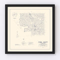 Vintage Map of Kiowa County, Oklahoma 1936