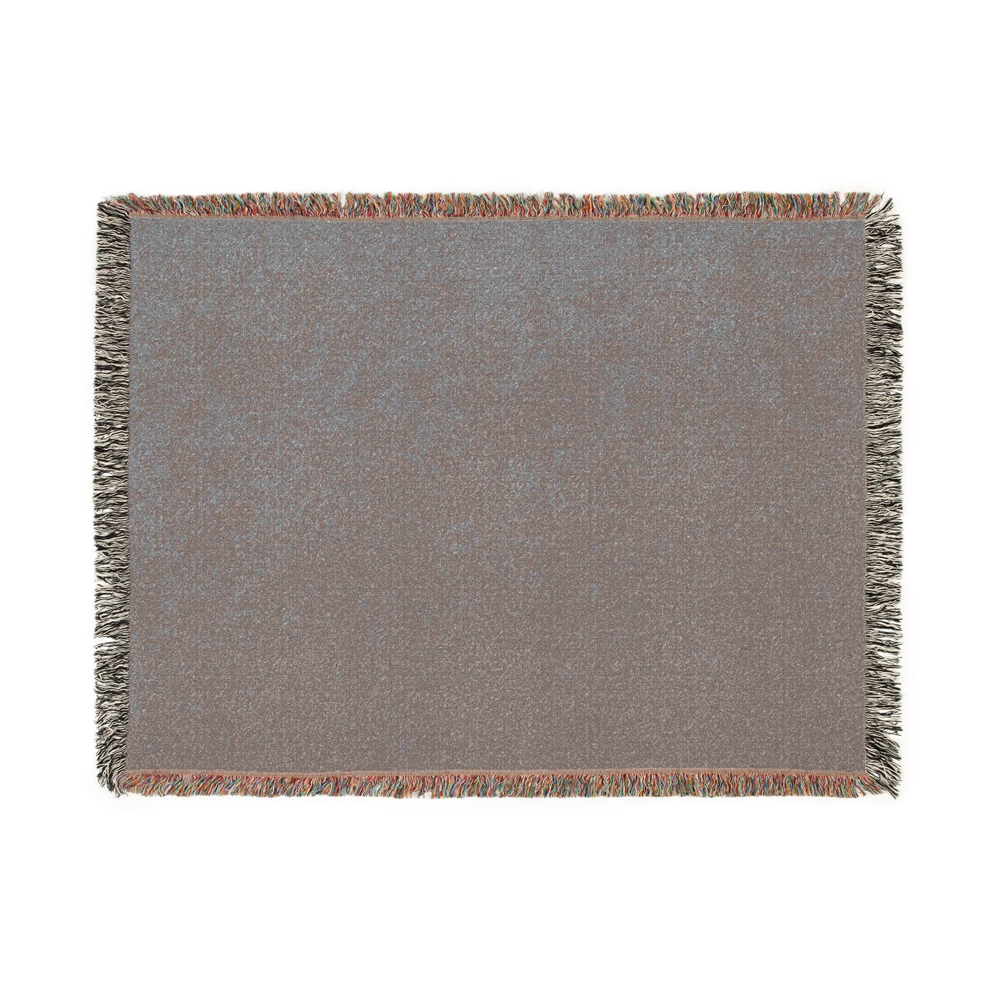 Solid Neutral Fringe Woven Blanket | Cozy Throw, Textured Weave