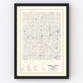 Vintage Map of Lincoln County, Oklahoma 1936