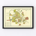 Vintage Map of Anderson, Indiana 1891